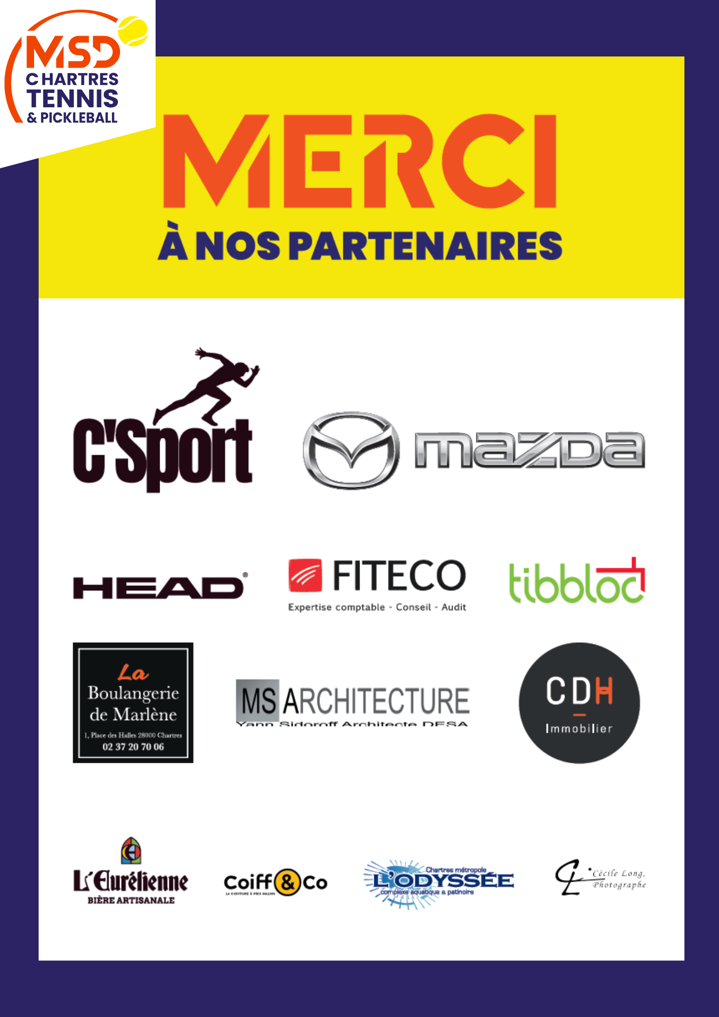 Partenaires msd chartres tennis & pickleball